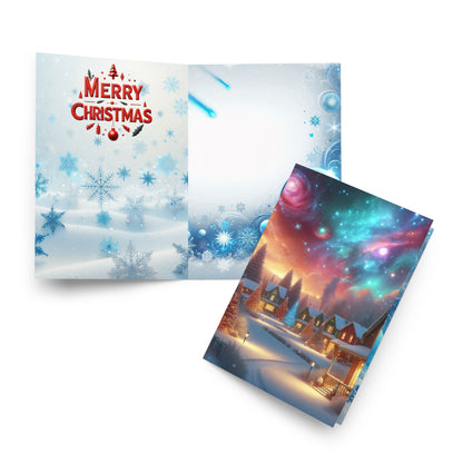 Christmas Stars and Nebula - Greeting card