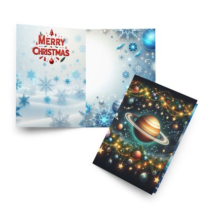 Christmas Cosmic Glory - Greeting card