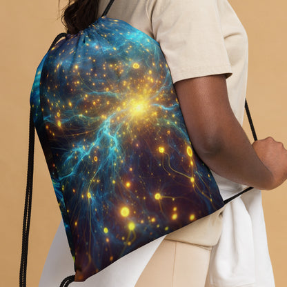 Cosmic Web Drawstring Bag