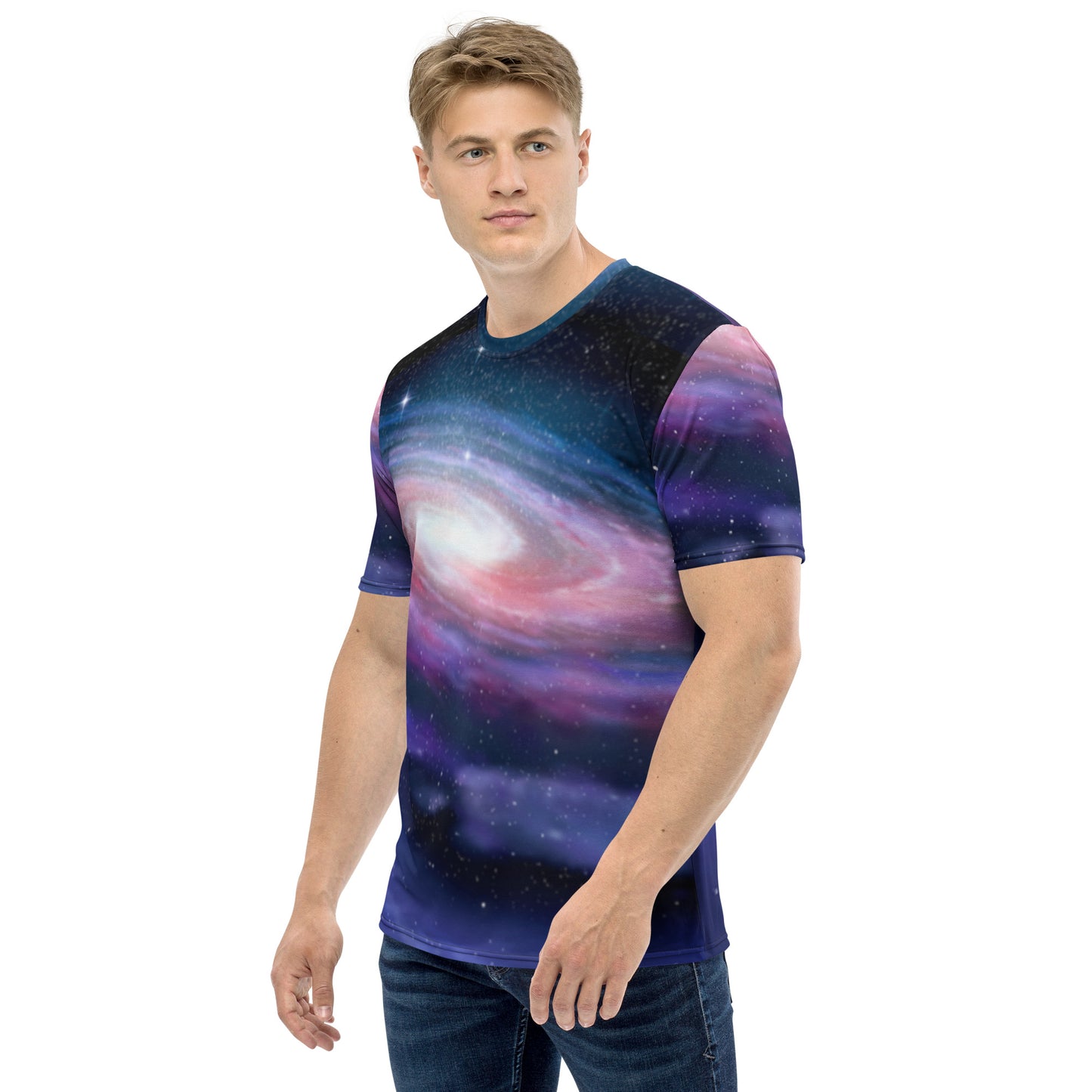 Spiral Galaxy Motion - Men's T-shirt