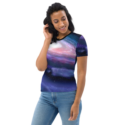 Spiral Galaxy Motion - Women's T-shirt