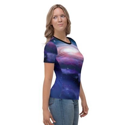 Spiral Galaxy Motion - Women's T-shirt