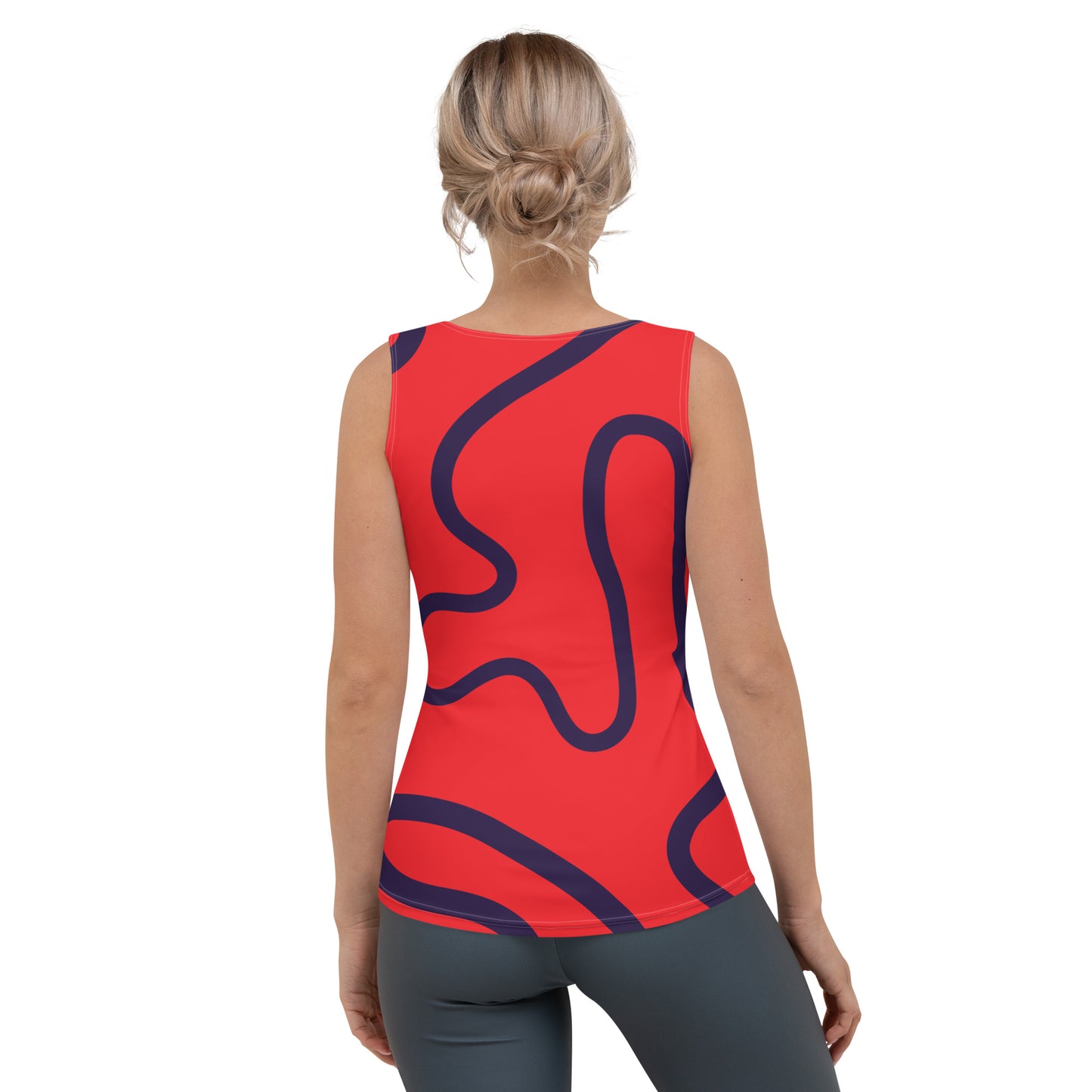 String Filaments - Alizarin Orange/Tolopea Blue Women's Tank Top