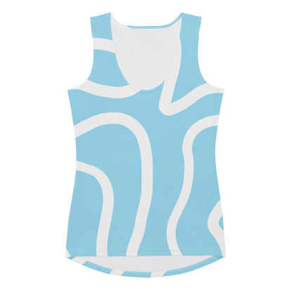 String Filaments - Columbia Blue/White Women's Tank Top