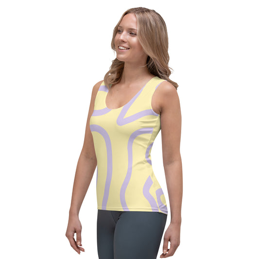 String Filaments - Yellow/Purple Fog Women's Tank Top