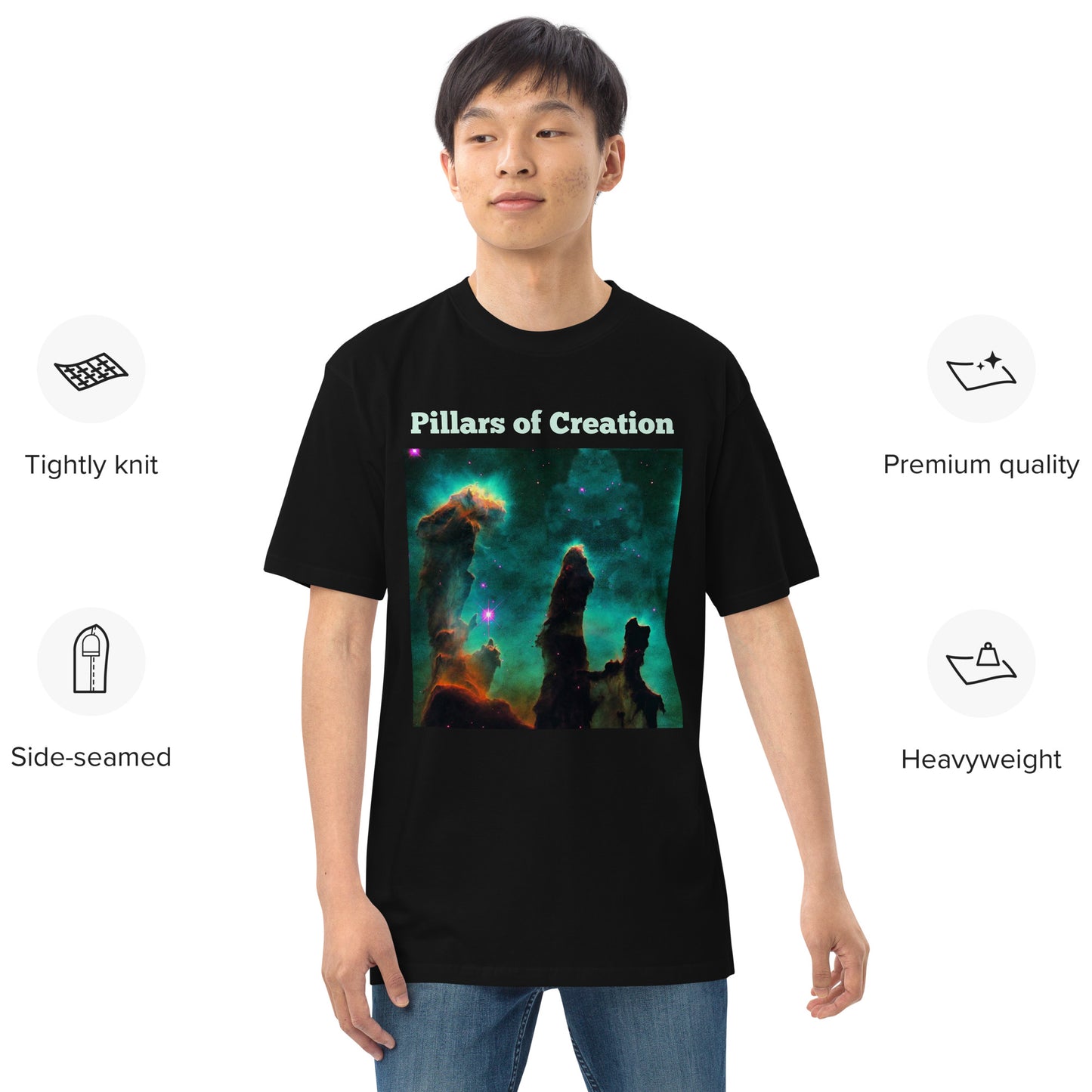 Star Birth Pillars of Creation - Men’s premium heavyweight tee