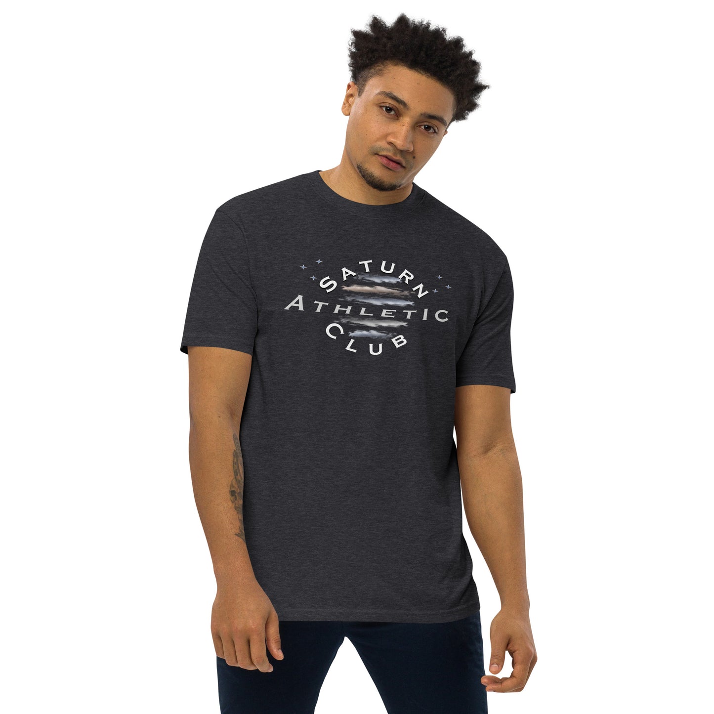 Saturn Athletic Club - 100% combed ring-spun cotton men’s premium heavyweight tee