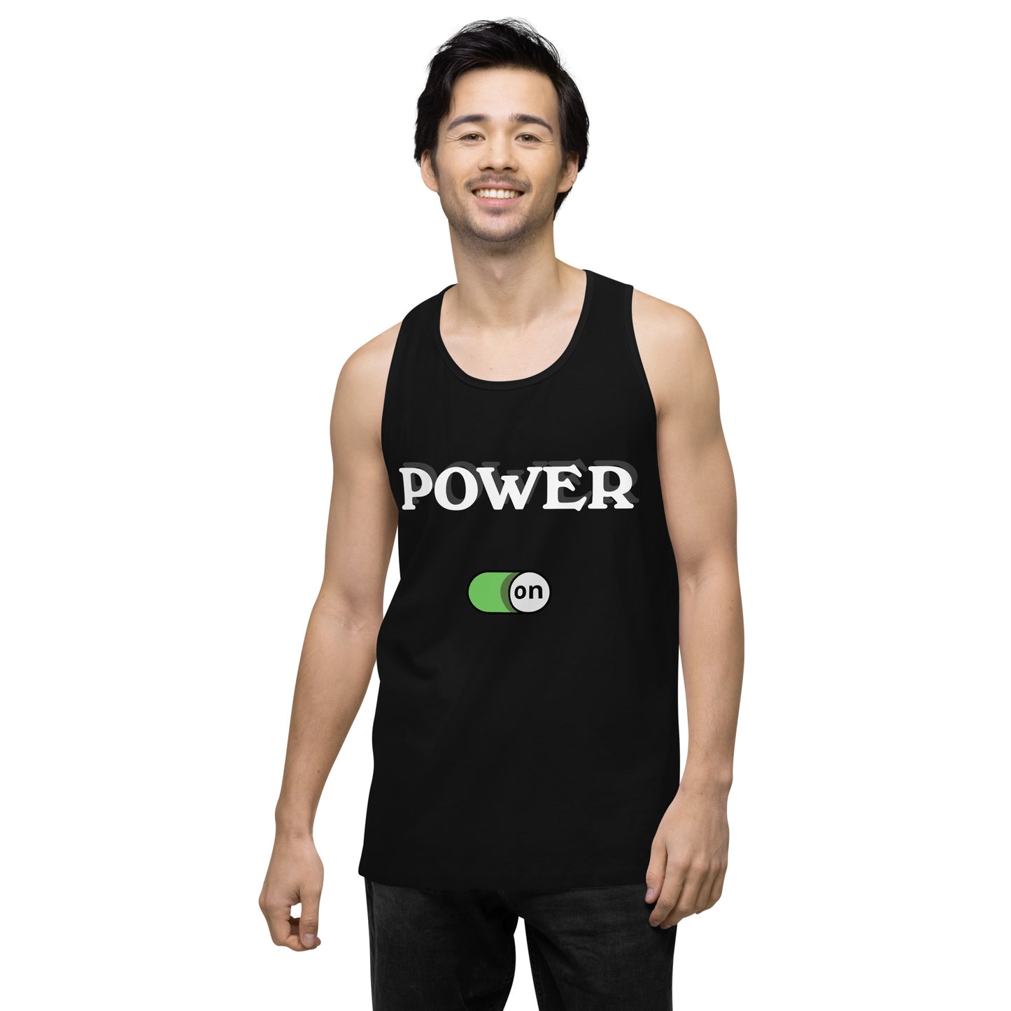 Power On - Men’s premium ring-spun tank top