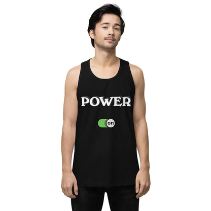 Power On - Men’s premium ring-spun tank top