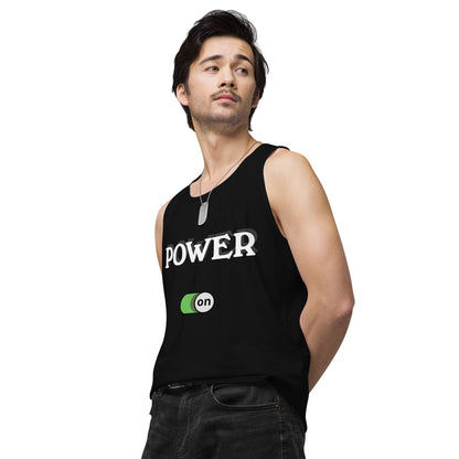 Power On - Men’s premium ring-spun tank top