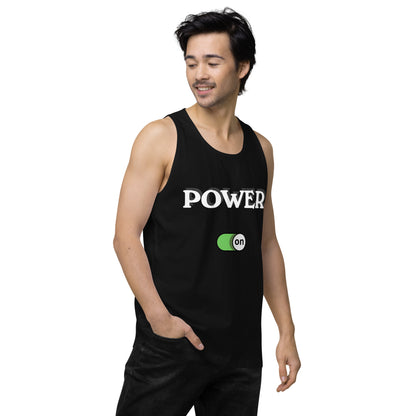 Power On - Men’s premium ring-spun tank top