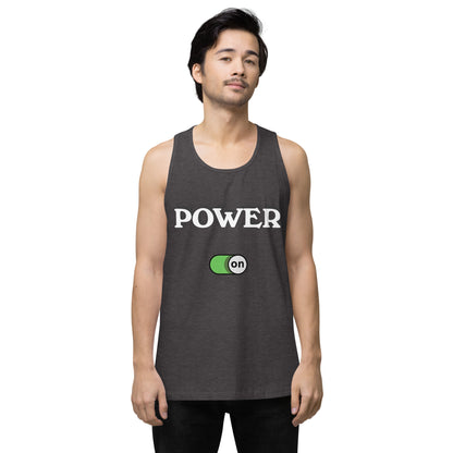 Power On - Men’s premium ring-spun tank top