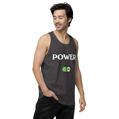 Power On - Men’s premium ring-spun tank top