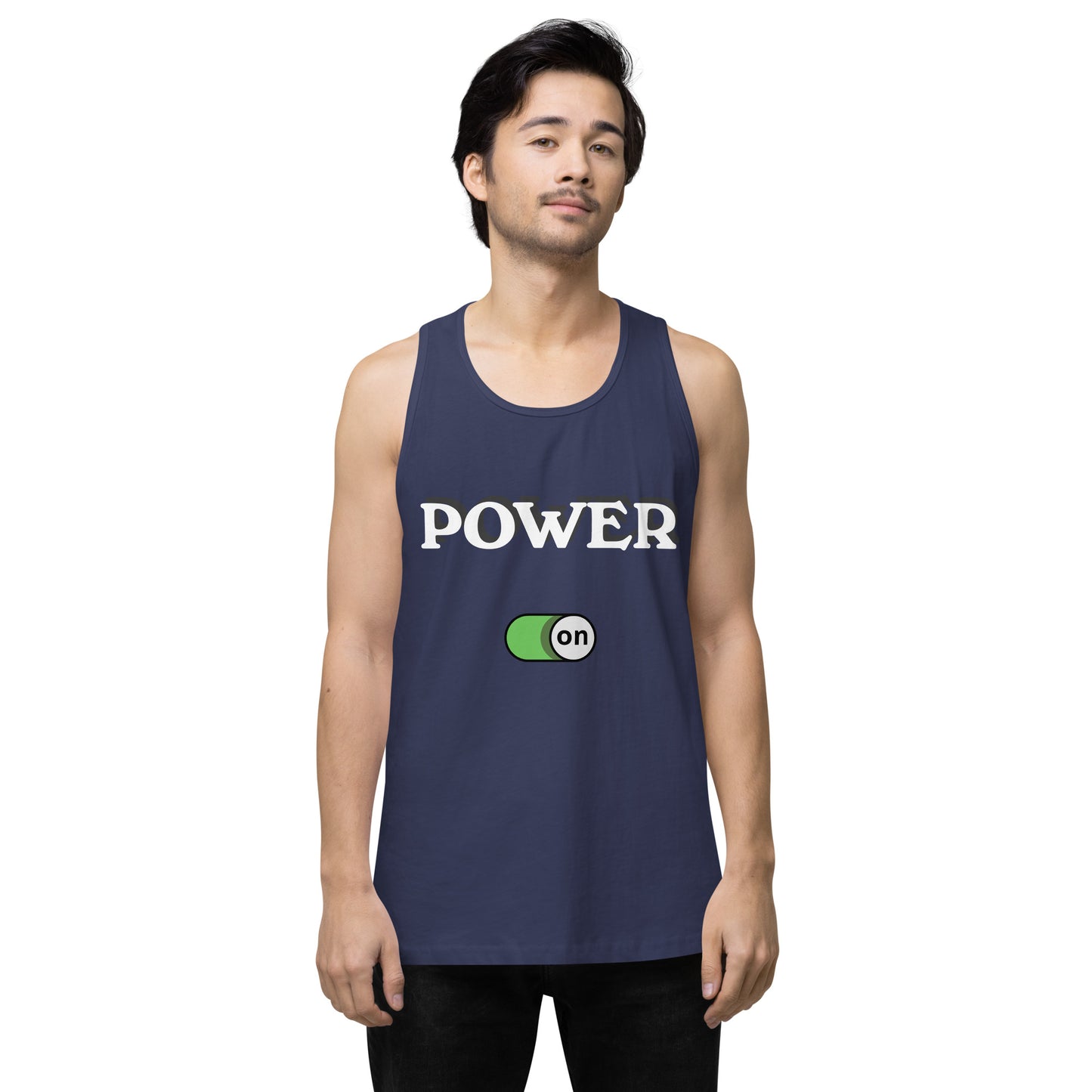 Power On - Men’s premium ring-spun tank top