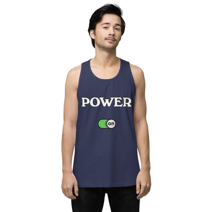 Power On - Men’s premium ring-spun tank top