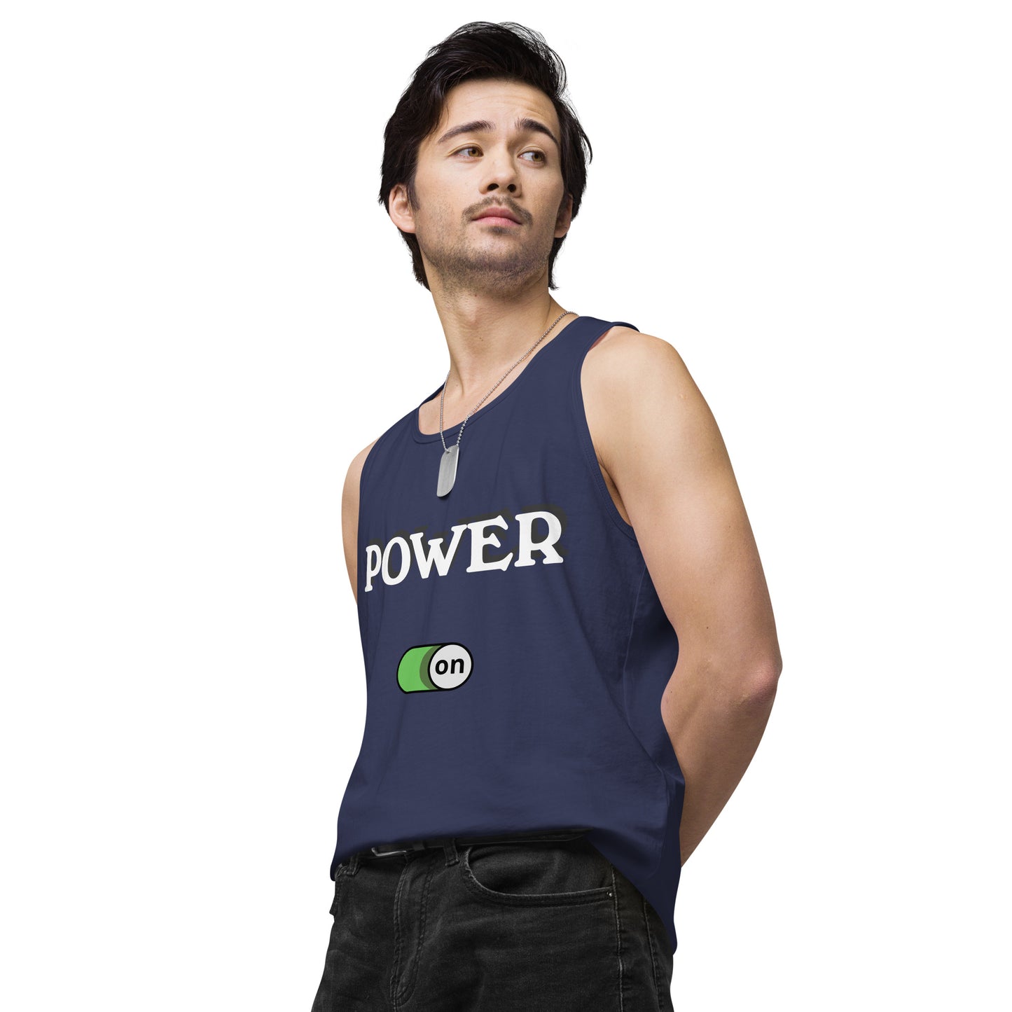 Power On - Men’s premium ring-spun tank top