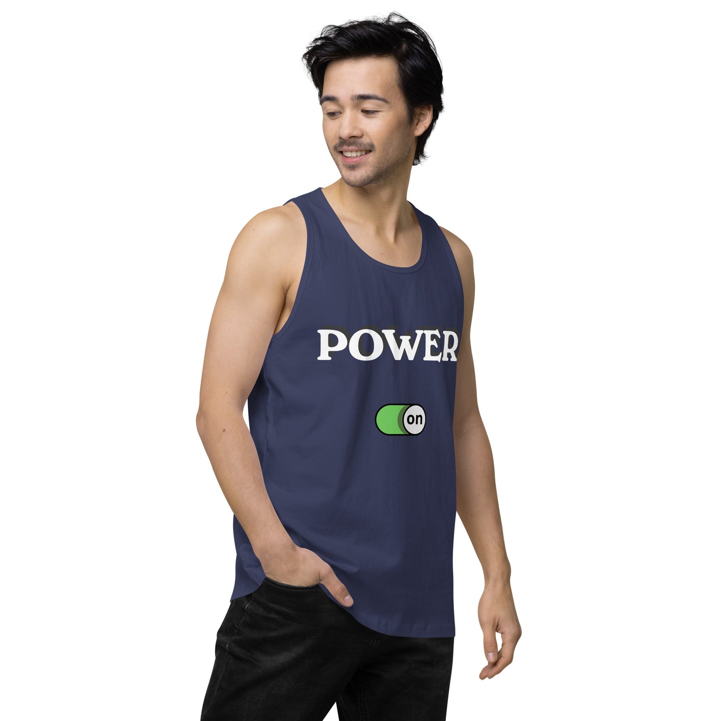 Power On - Men’s premium ring-spun tank top