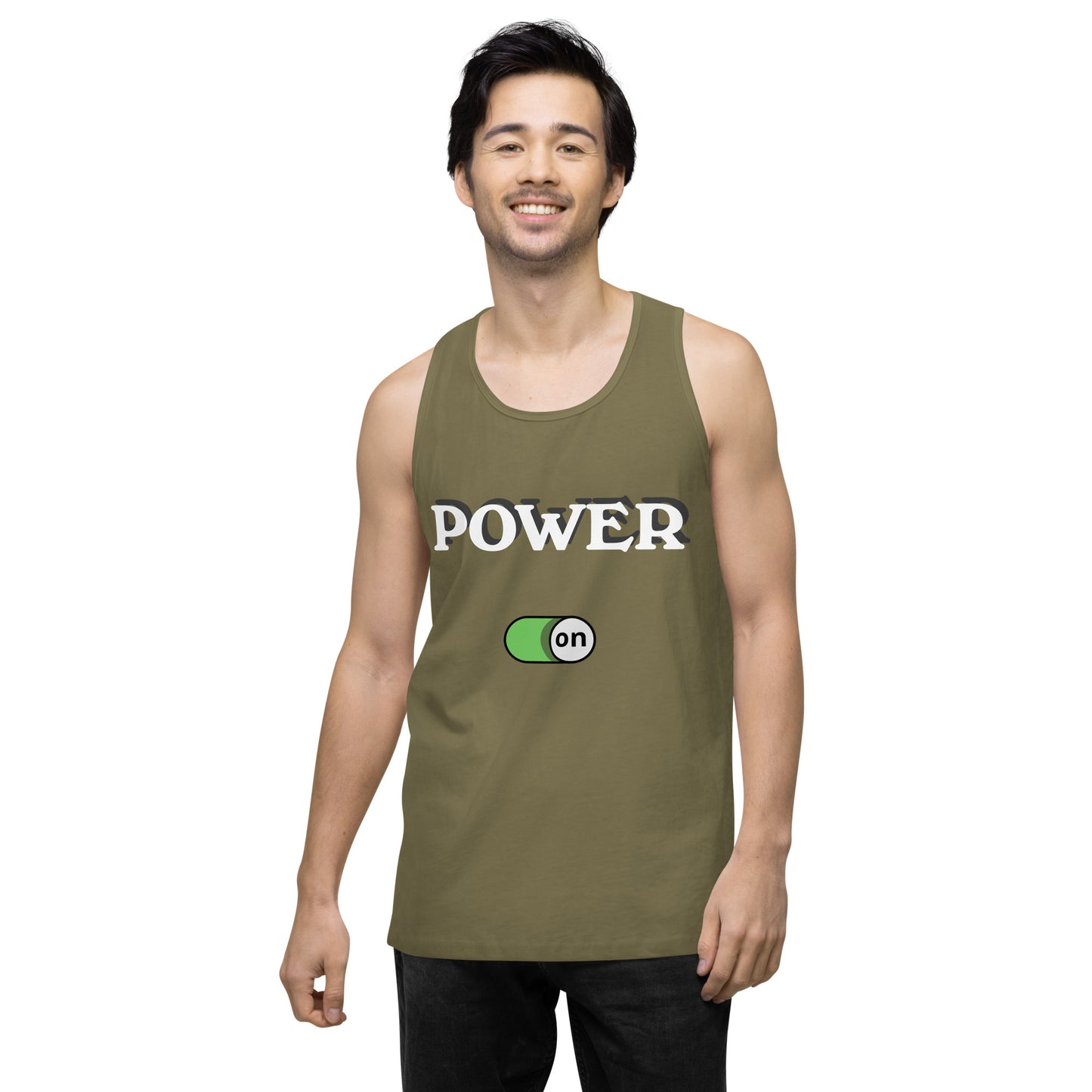 Power On - Men’s premium ring-spun tank top