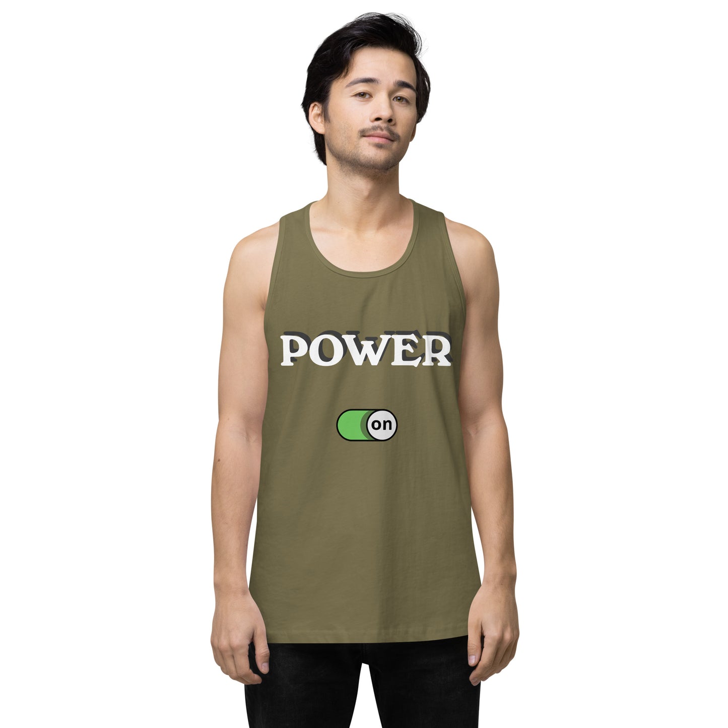 Power On - Men’s premium ring-spun tank top