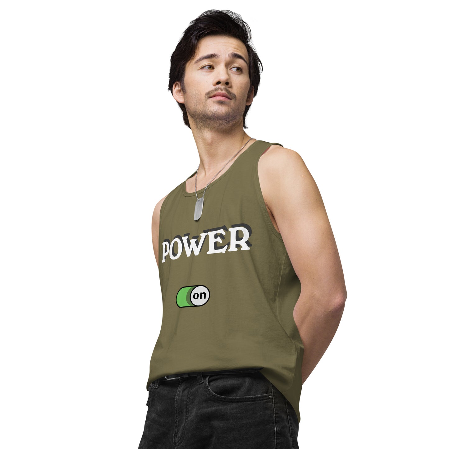 Power On - Men’s premium ring-spun tank top