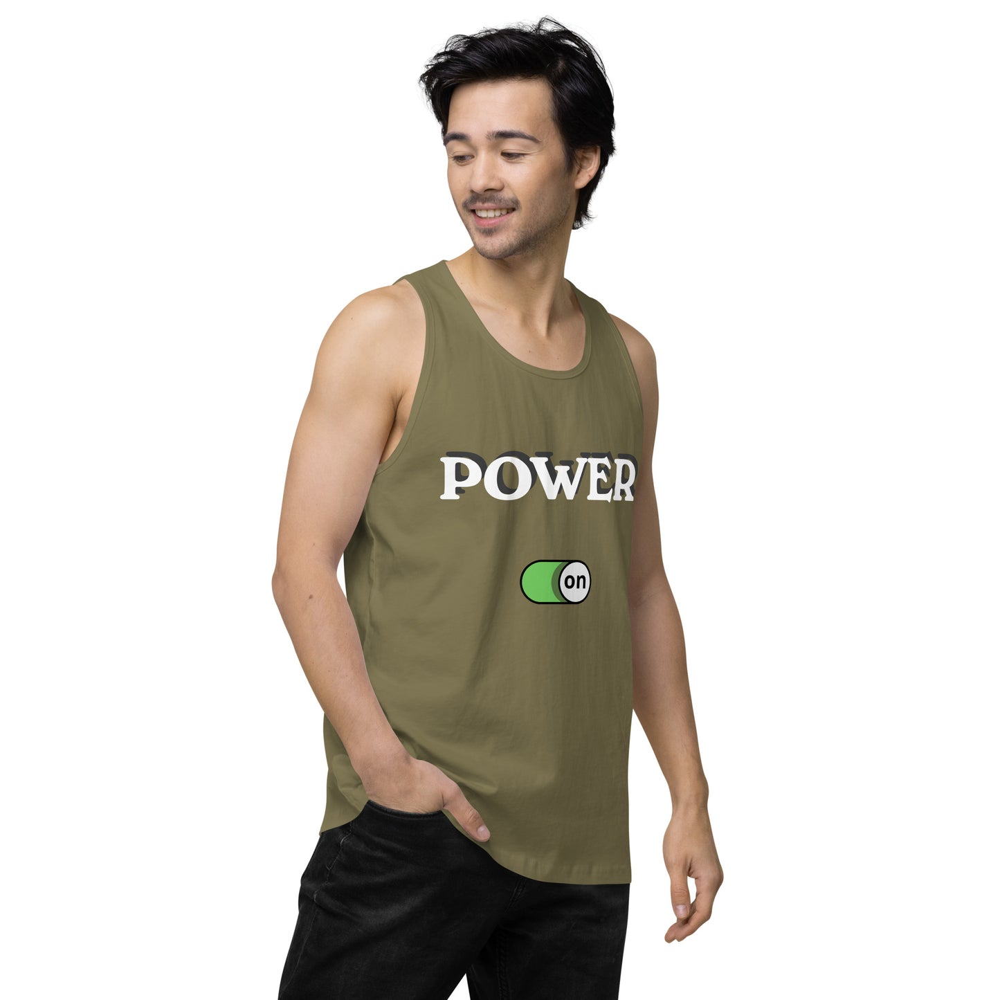 Power On - Men’s premium ring-spun tank top