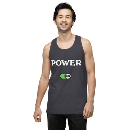 Power On - Men’s premium ring-spun tank top