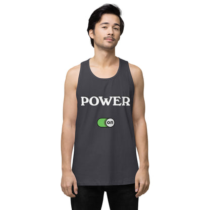 Power On - Men’s premium ring-spun tank top