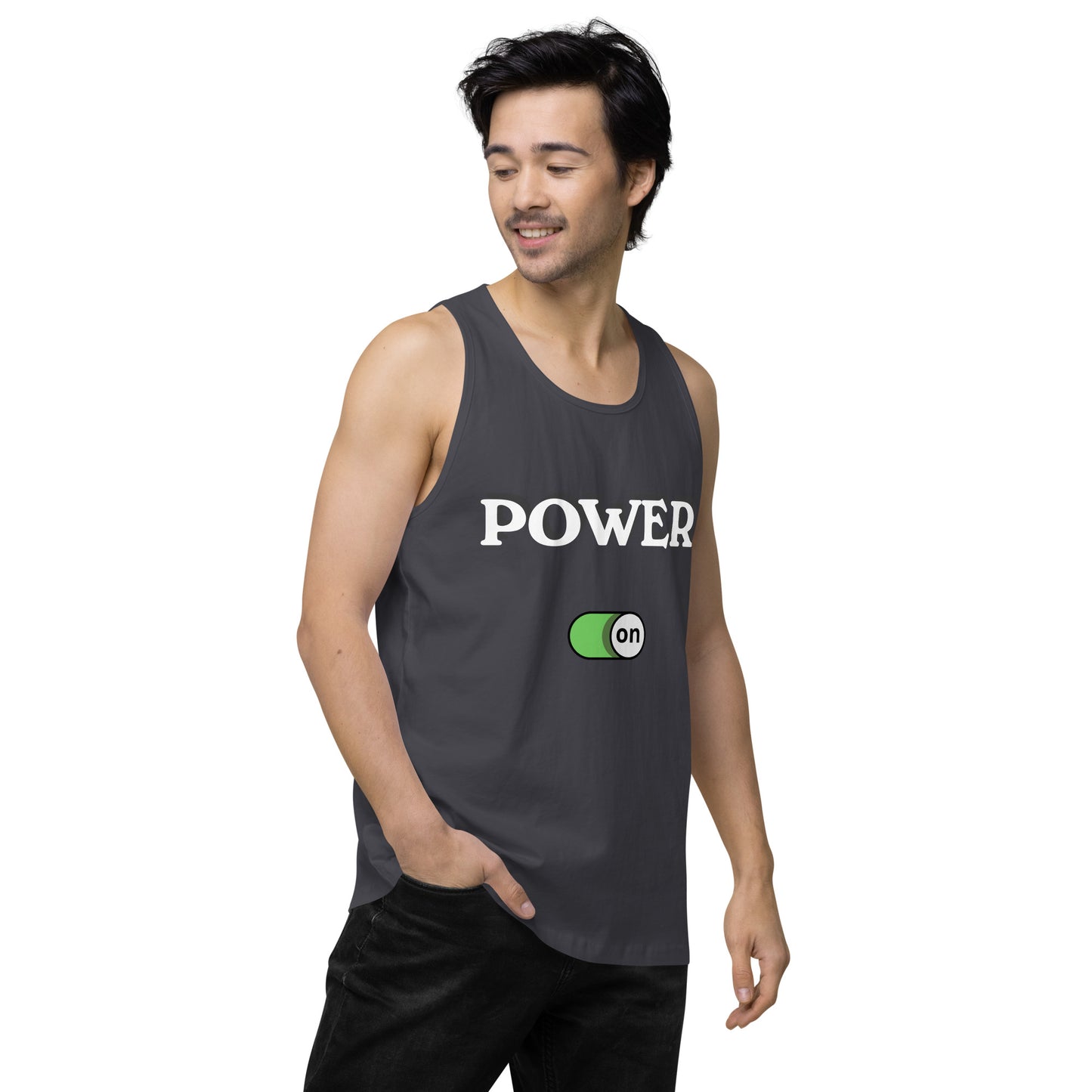 Power On - Men’s premium ring-spun tank top