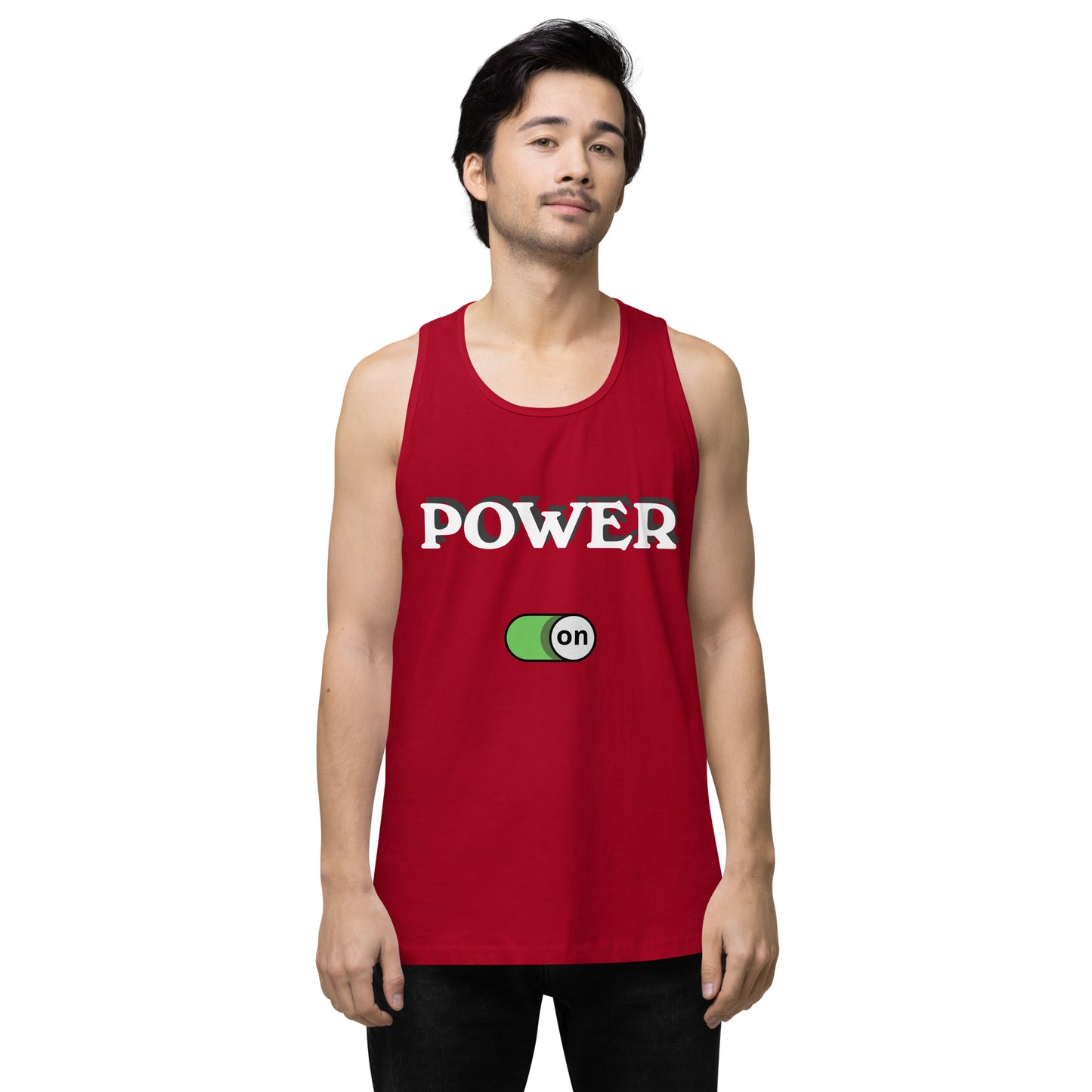 Power On - Men’s premium ring-spun tank top