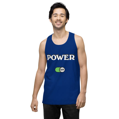 Power On - Men’s premium ring-spun tank top