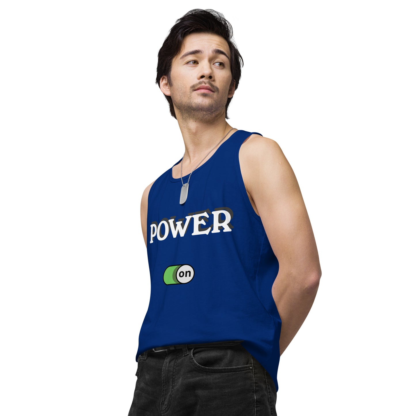 Power On - Men’s premium ring-spun tank top