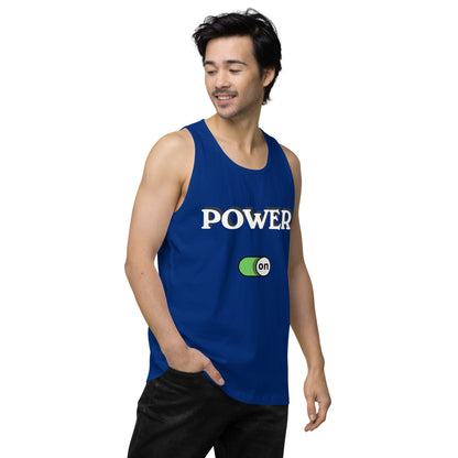 Power On - Men’s premium ring-spun tank top