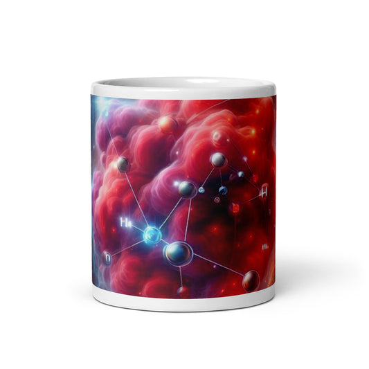 Hydrogen Cloud White Glossy Mug